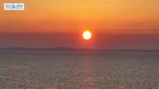 【その他】海 夕景 空撮５