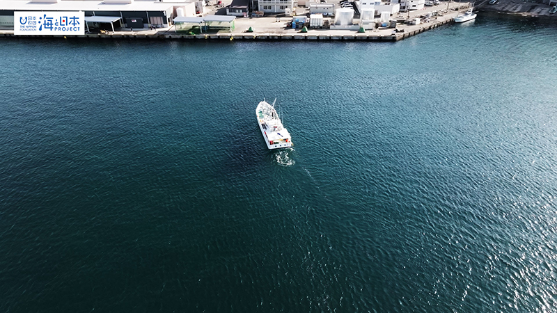 【漁港】千葉県 勝浦漁港 帰港 漁船 空撮１